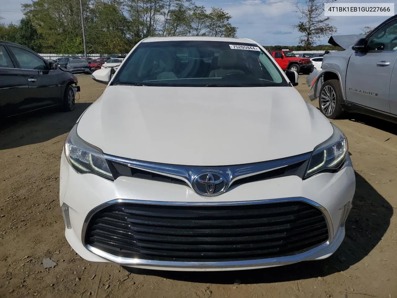 2016 Toyota Avalon Xle VIN: 4T1BK1EB1GU227666 Lot: 75205944