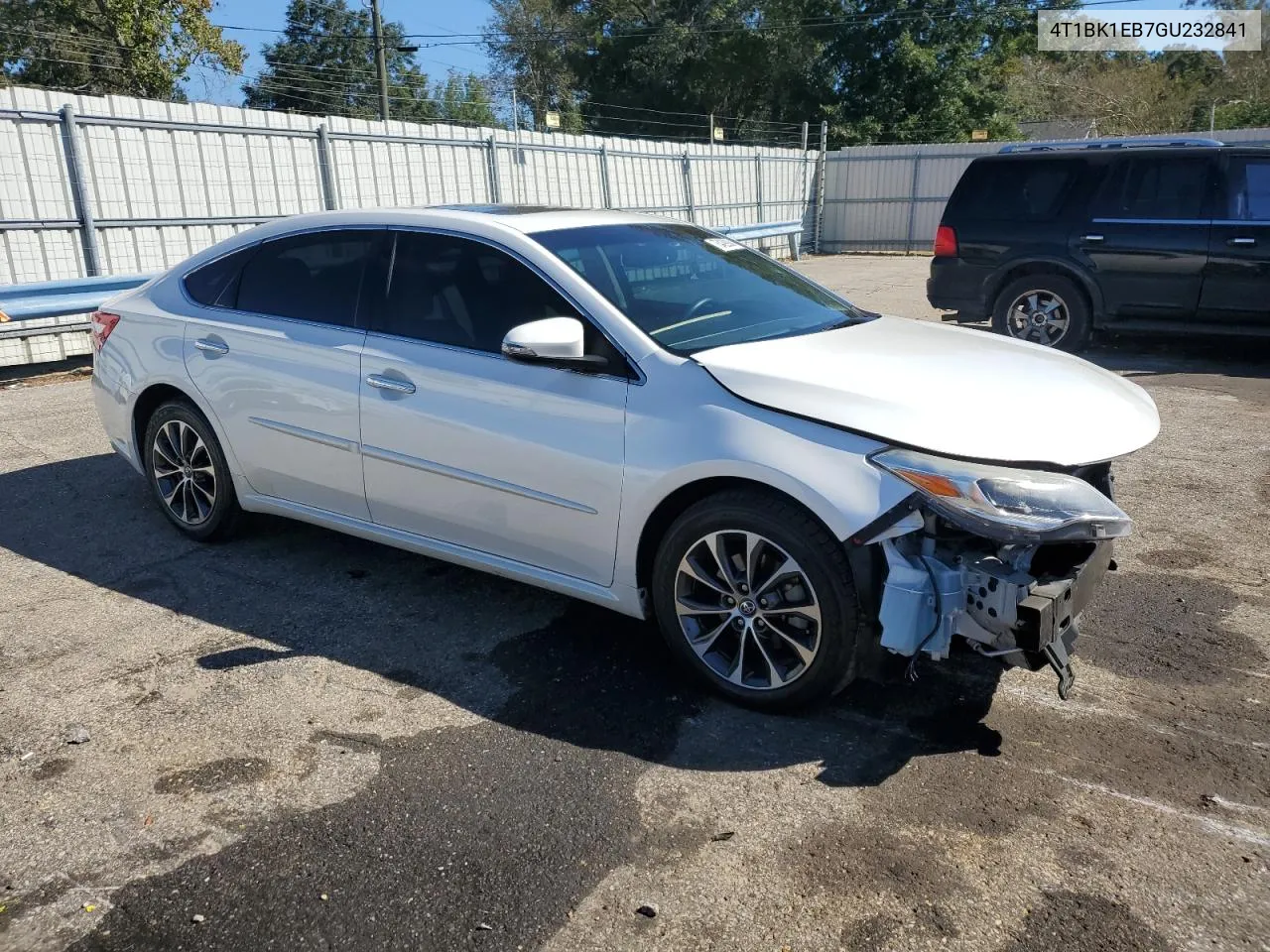 2016 Toyota Avalon Xle VIN: 4T1BK1EB7GU232841 Lot: 75429984