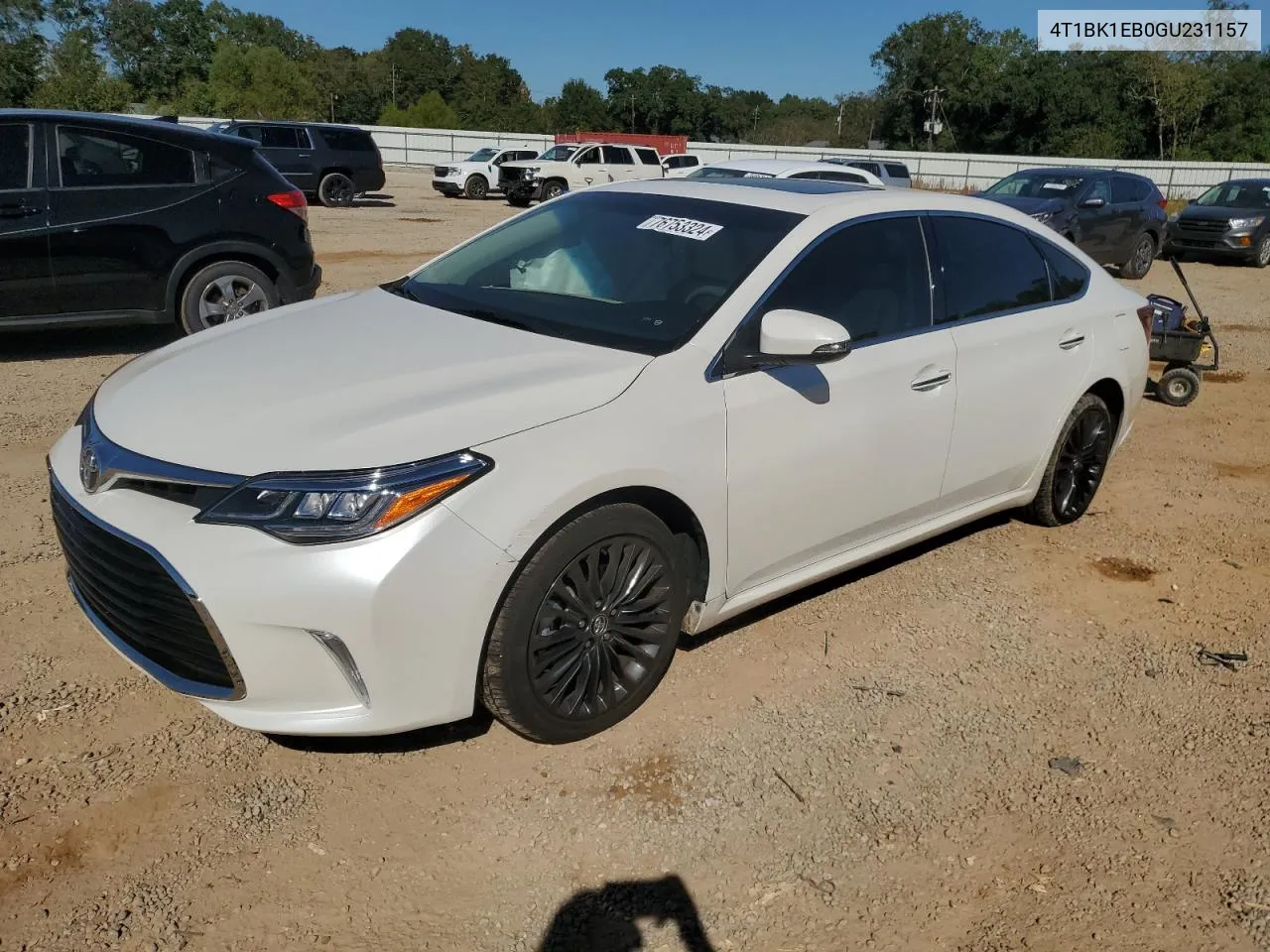 2016 Toyota Avalon Xle VIN: 4T1BK1EB0GU231157 Lot: 76753324