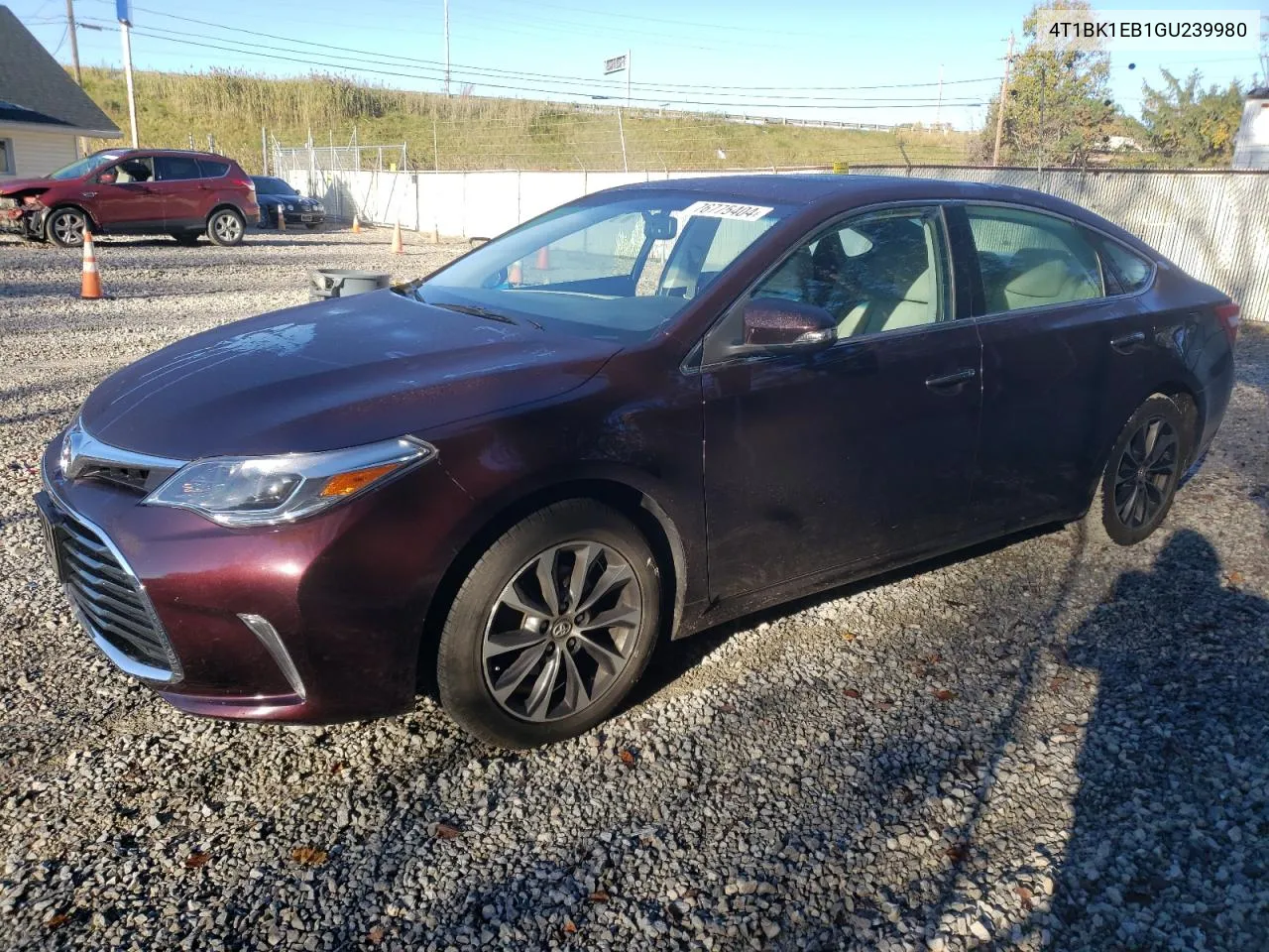 2016 Toyota Avalon Xle VIN: 4T1BK1EB1GU239980 Lot: 76775404