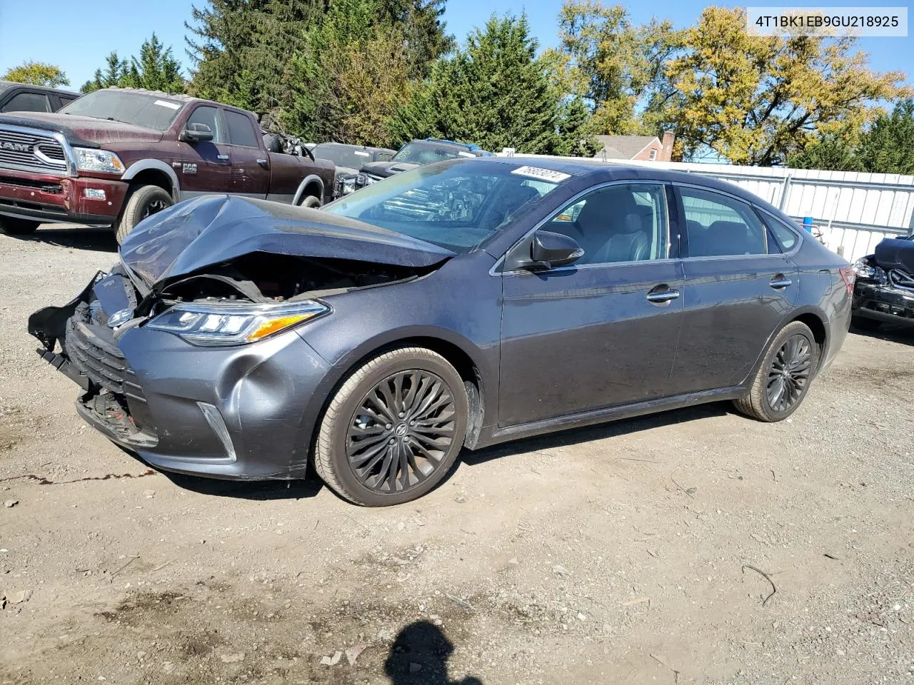 2016 Toyota Avalon Xle VIN: 4T1BK1EB9GU218925 Lot: 76803074