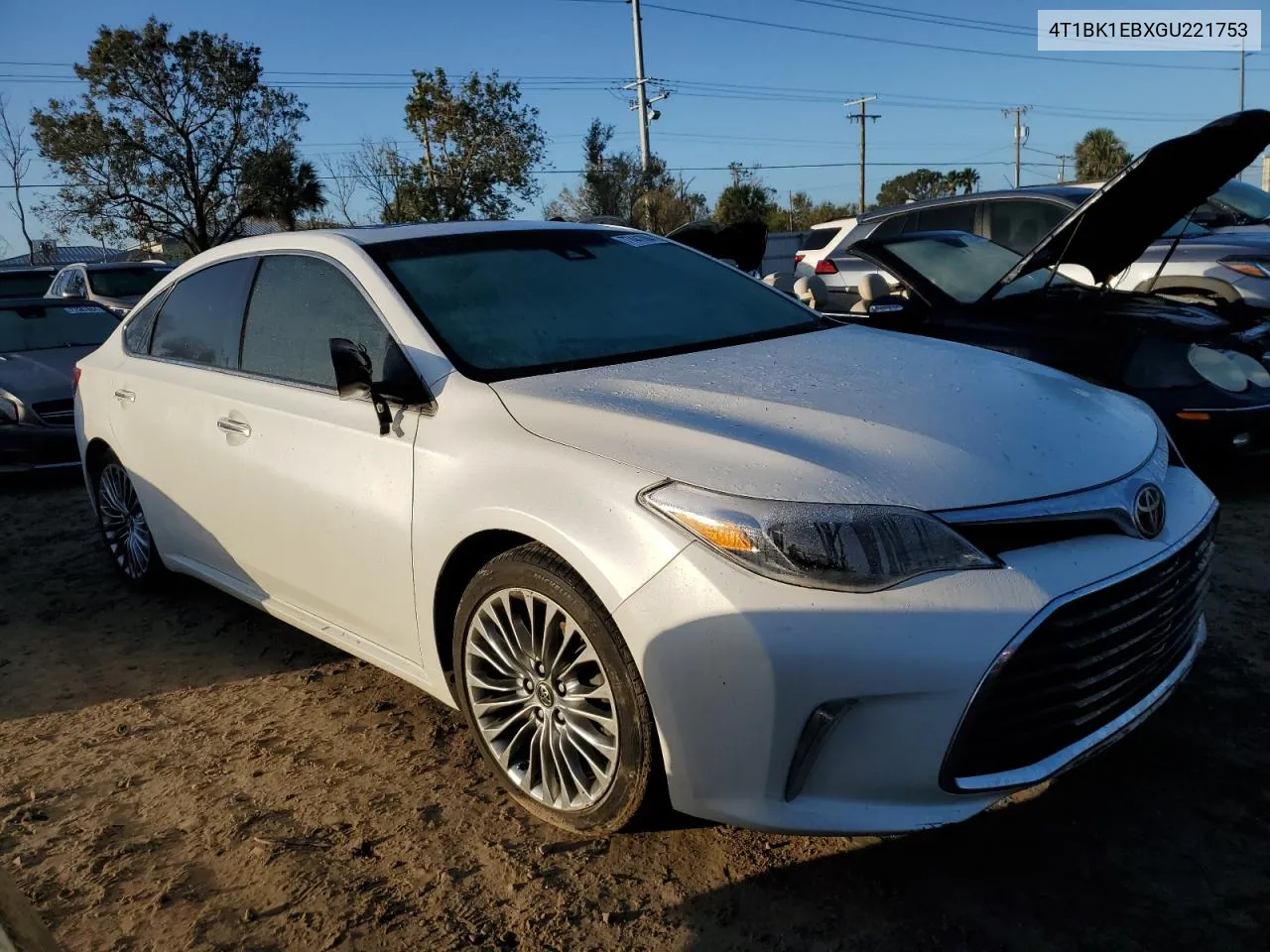 2016 Toyota Avalon Xle VIN: 4T1BK1EBXGU221753 Lot: 77441084