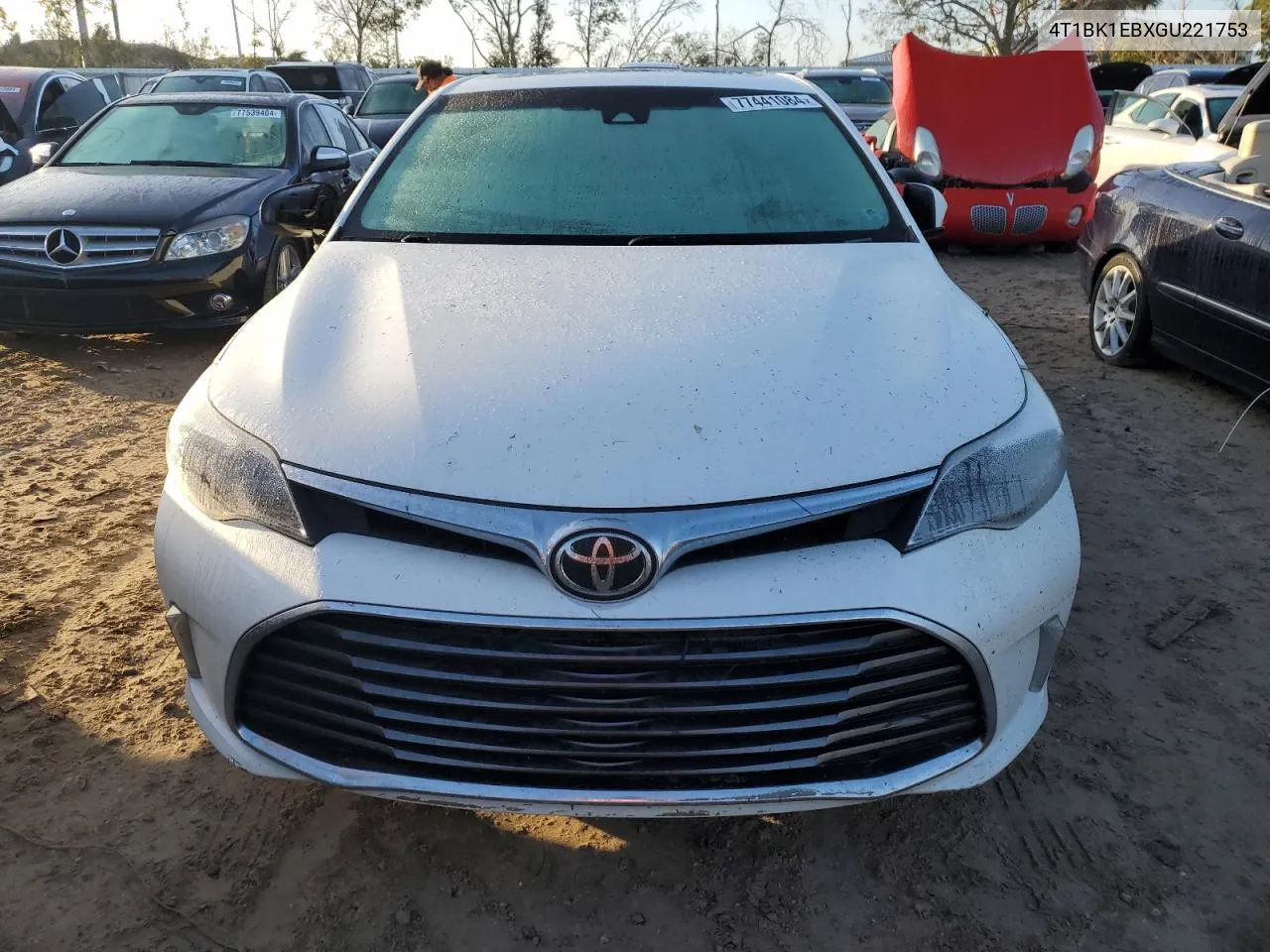 2016 Toyota Avalon Xle VIN: 4T1BK1EBXGU221753 Lot: 77441084