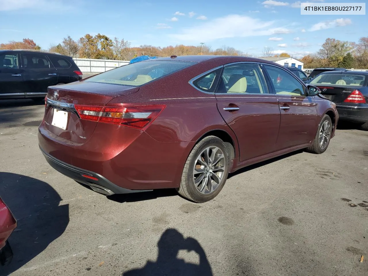 2016 Toyota Avalon Xle VIN: 4T1BK1EB8GU227177 Lot: 77949154