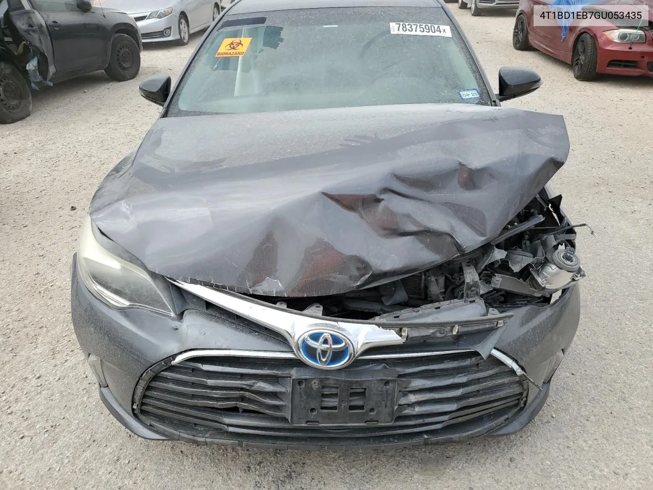 2016 Toyota Avalon Hybrid VIN: 4T1BD1EB7GU053435 Lot: 78375904