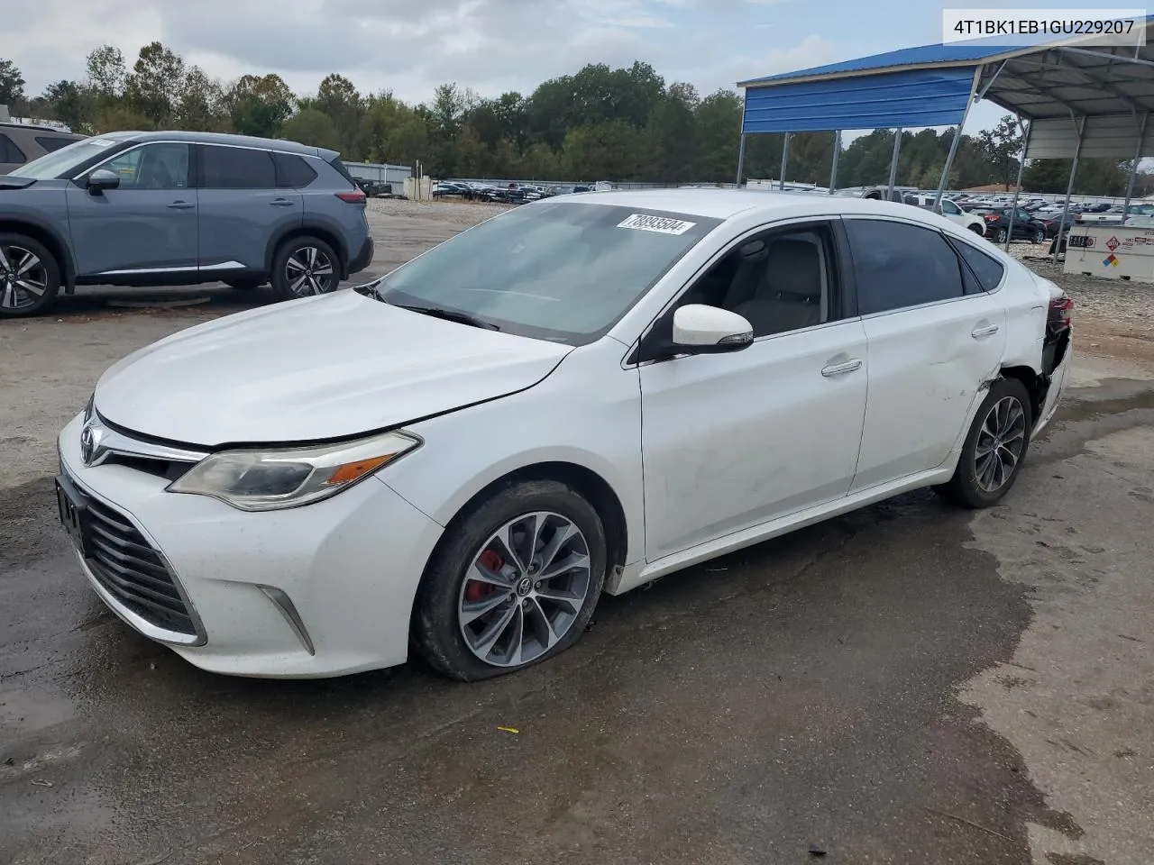 2016 Toyota Avalon Xle VIN: 4T1BK1EB1GU229207 Lot: 78893504