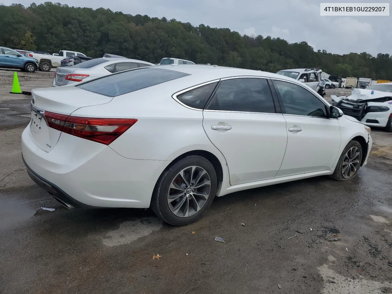 2016 Toyota Avalon Xle VIN: 4T1BK1EB1GU229207 Lot: 78893504