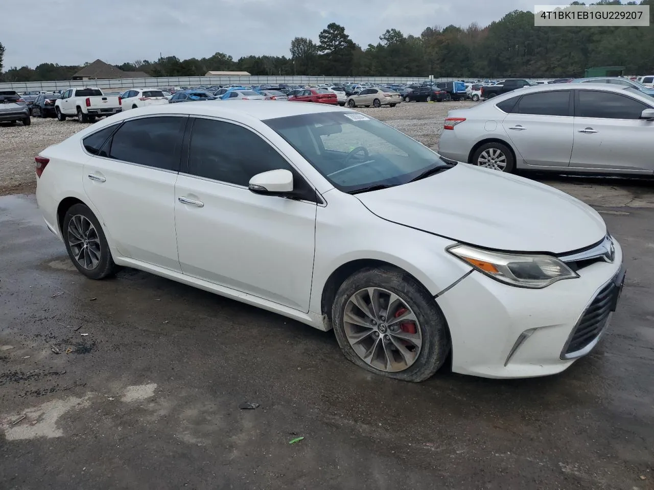 2016 Toyota Avalon Xle VIN: 4T1BK1EB1GU229207 Lot: 78893504