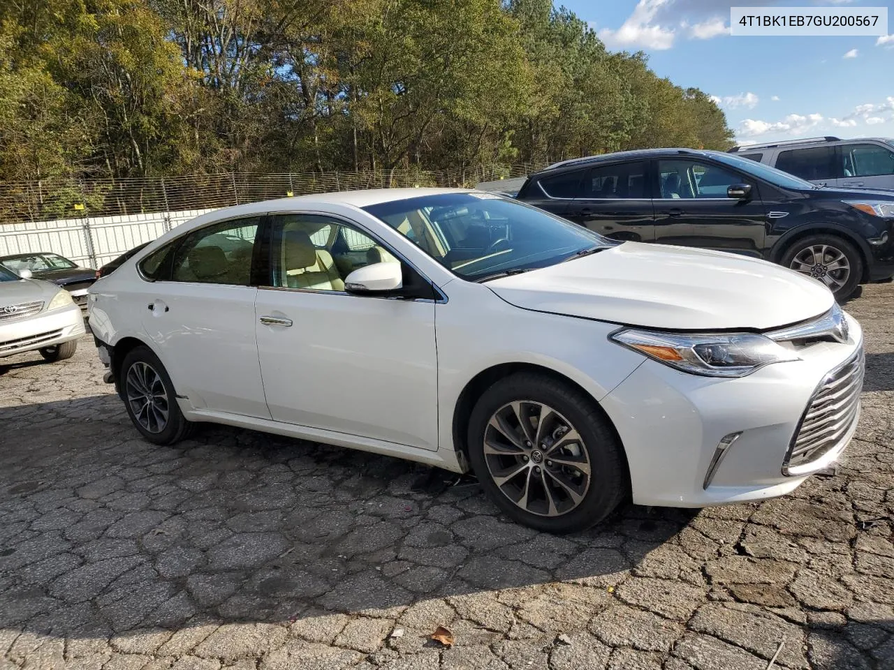 2016 Toyota Avalon Xle VIN: 4T1BK1EB7GU200567 Lot: 80980354