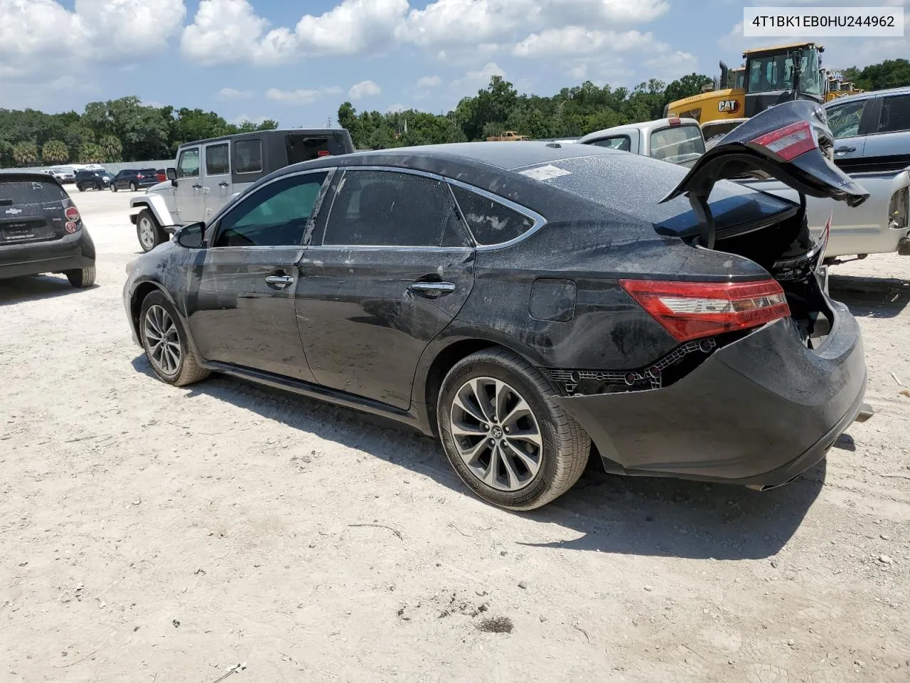 2017 Toyota Avalon Xle VIN: 4T1BK1EB0HU244962 Lot: 54141264