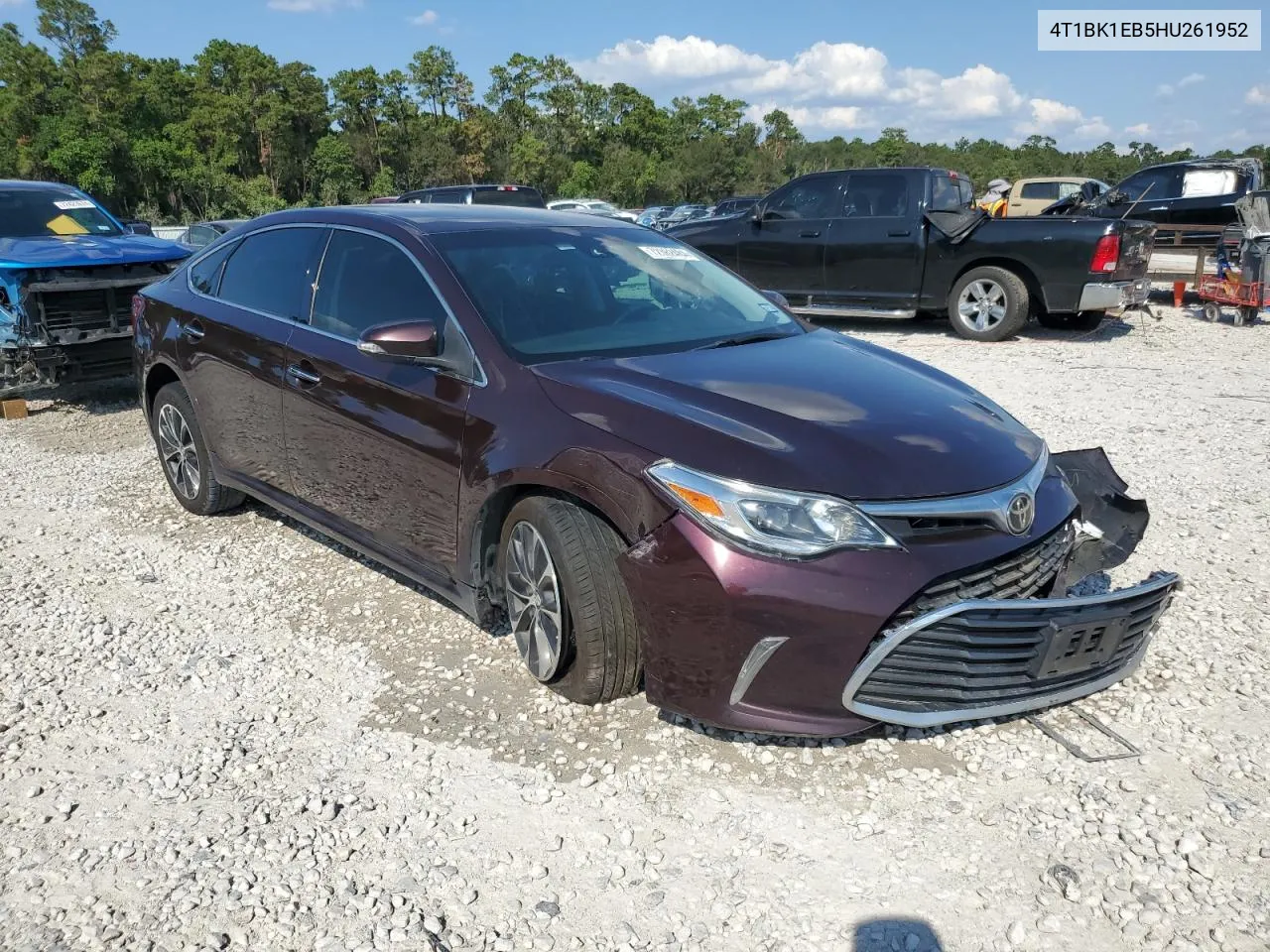 2017 Toyota Avalon Xle VIN: 4T1BK1EB5HU261952 Lot: 72362484