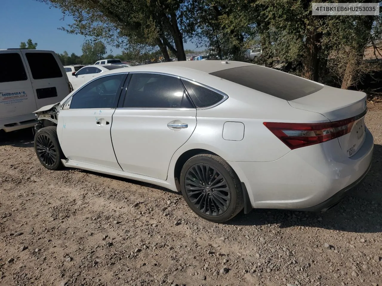 2017 Toyota Avalon Xle VIN: 4T1BK1EB6HU253035 Lot: 74481464