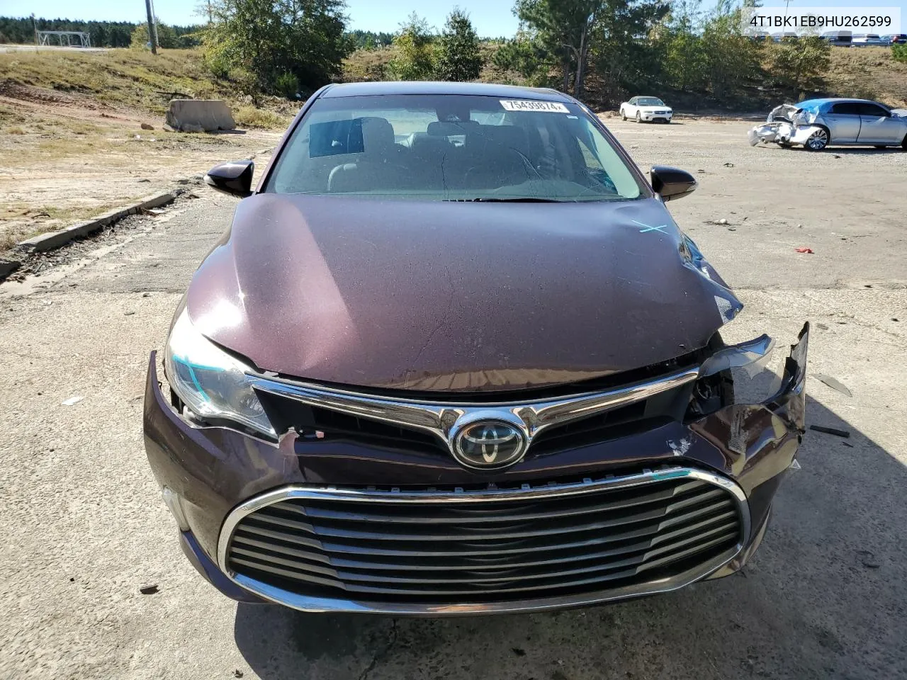 4T1BK1EB9HU262599 2017 Toyota Avalon Xle