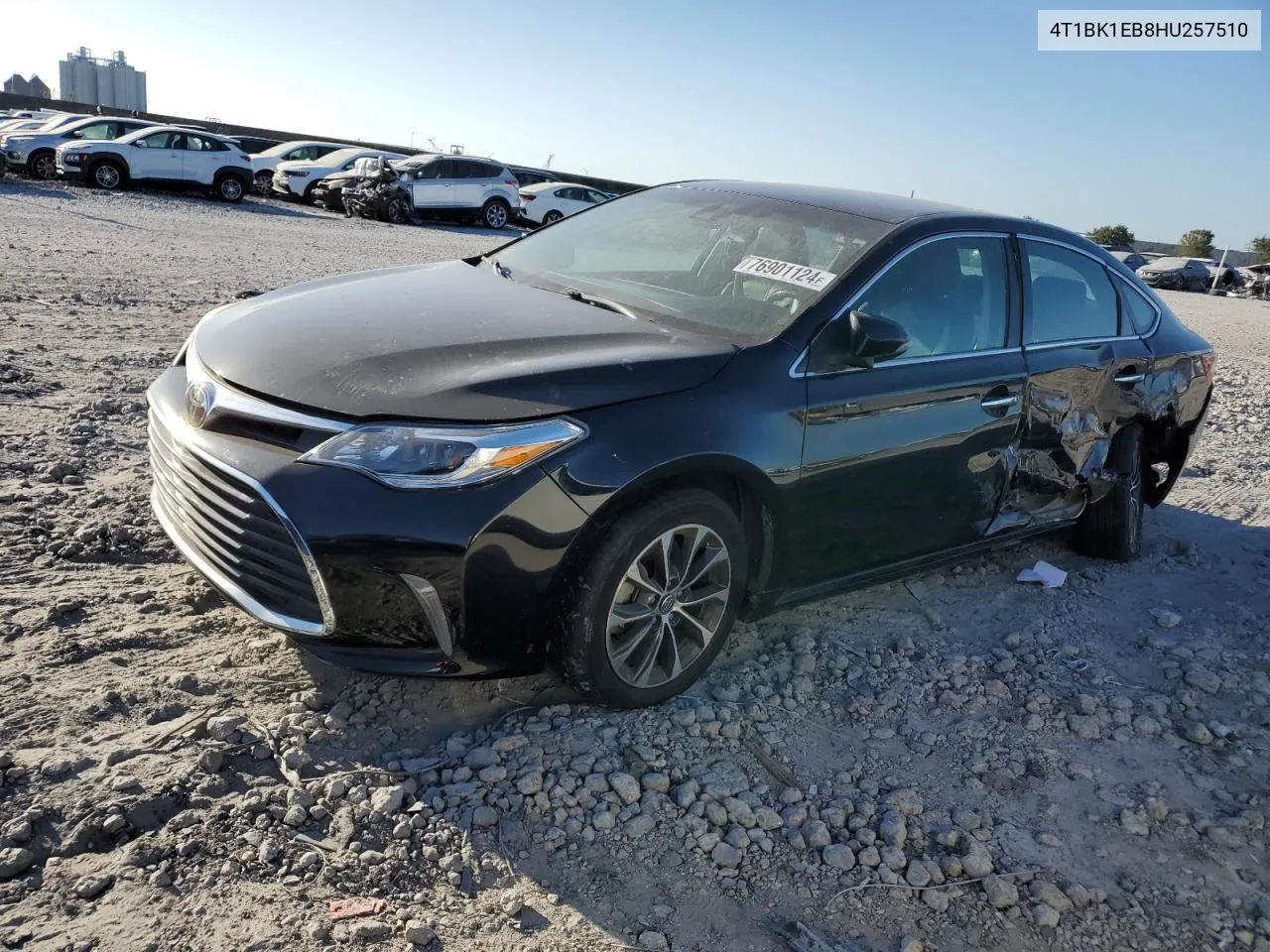 2017 Toyota Avalon Xle VIN: 4T1BK1EB8HU257510 Lot: 76901124