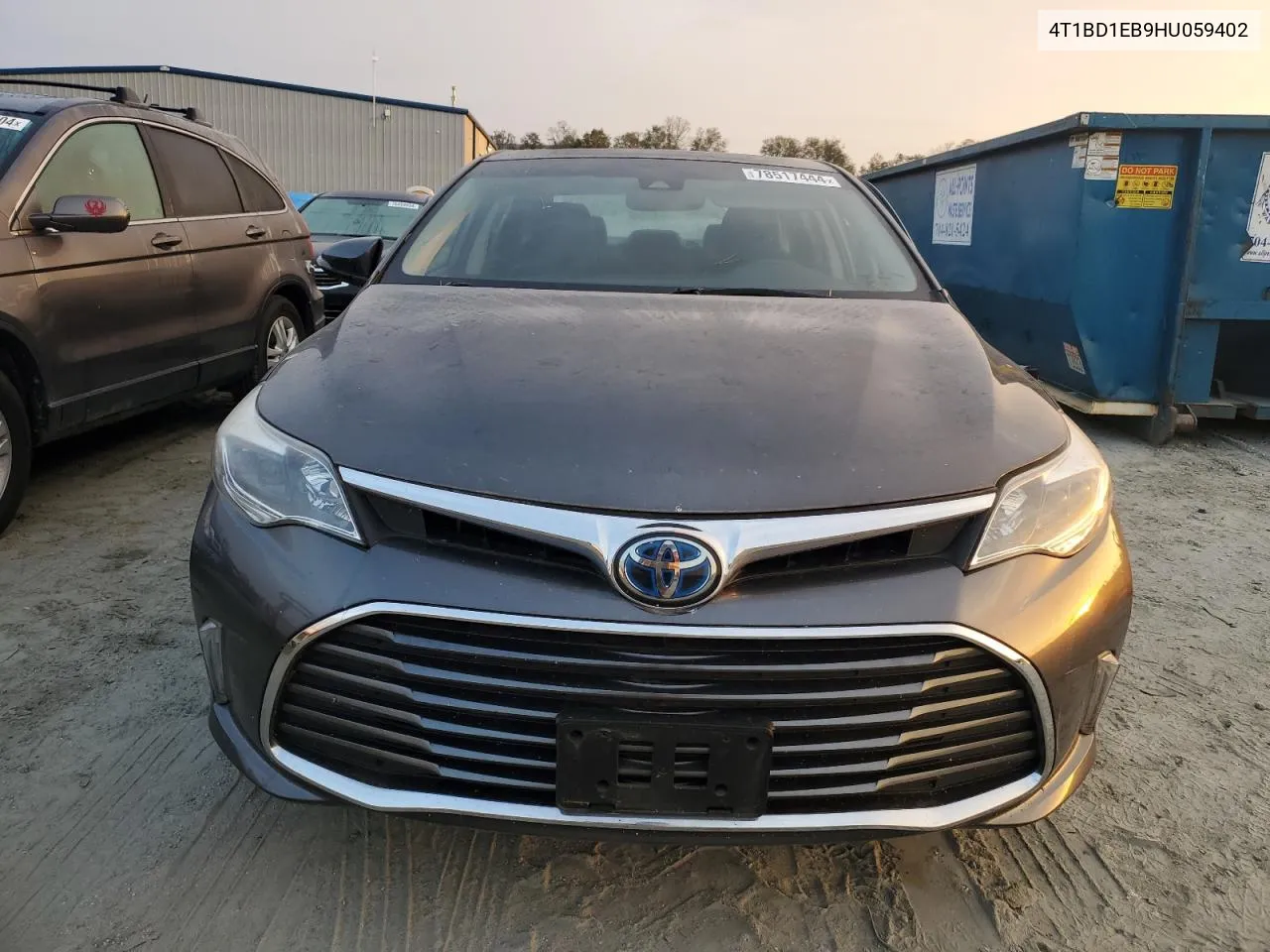 2017 Toyota Avalon Hybrid VIN: 4T1BD1EB9HU059402 Lot: 78517444