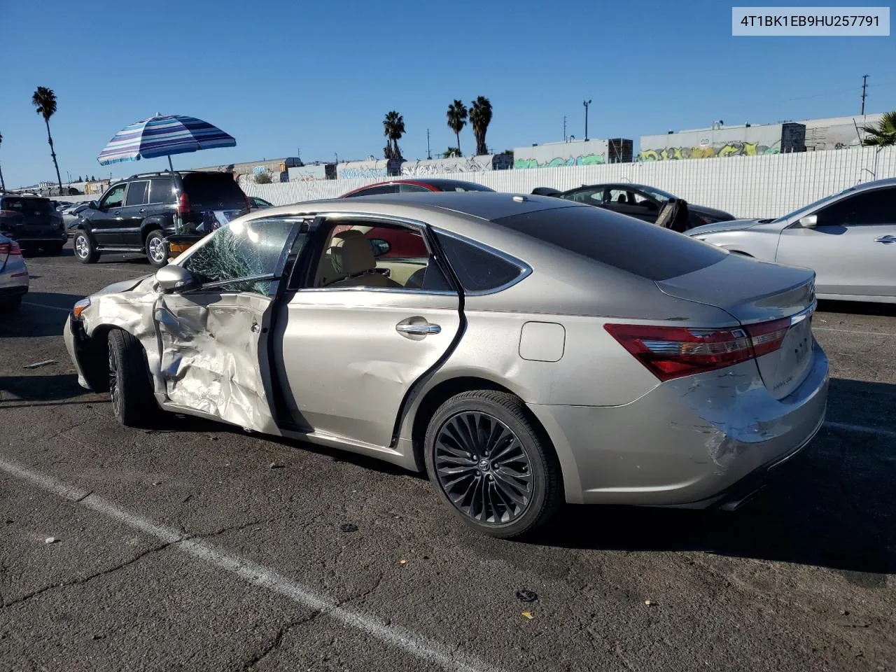 2017 Toyota Avalon Xle VIN: 4T1BK1EB9HU257791 Lot: 78685474