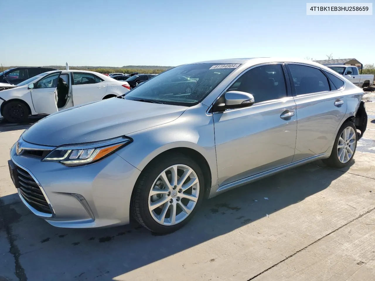 2017 Toyota Avalon Xle VIN: 4T1BK1EB3HU258659 Lot: 81194904