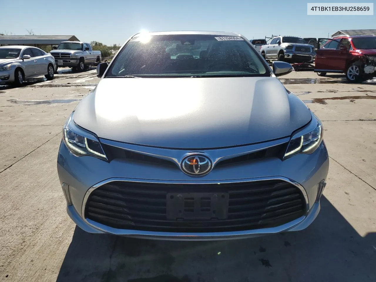 2017 Toyota Avalon Xle VIN: 4T1BK1EB3HU258659 Lot: 81194904