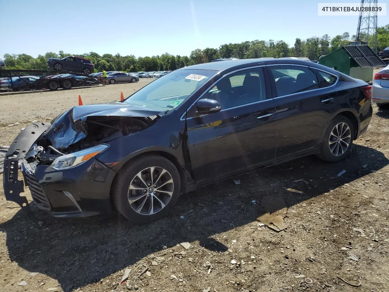 4T1BK1EB4JU288839 2018 Toyota Avalon Xle