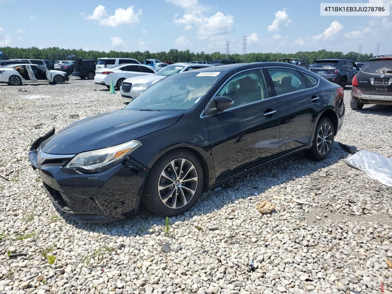 2018 Toyota Avalon Xle VIN: 4T1BK1EB3JU278786 Lot: 60458864