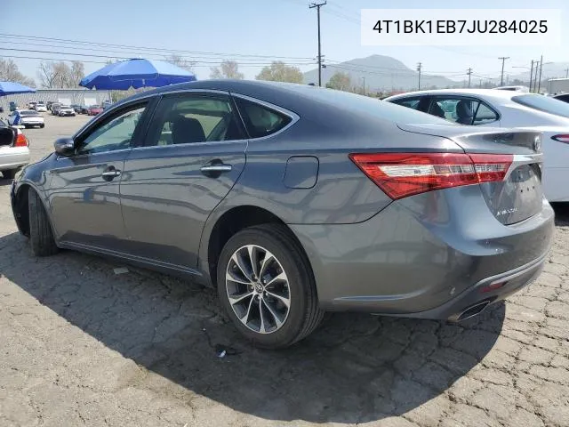 2018 Toyota Avalon Xle VIN: 4T1BK1EB7JU284025 Lot: 63559114