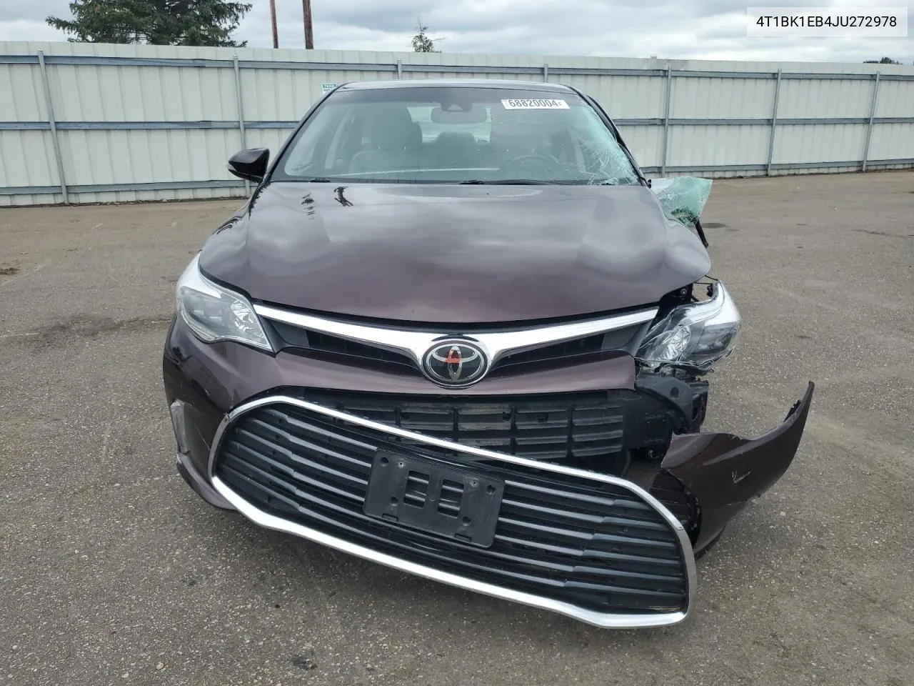 2018 Toyota Avalon Xle VIN: 4T1BK1EB4JU272978 Lot: 68820004