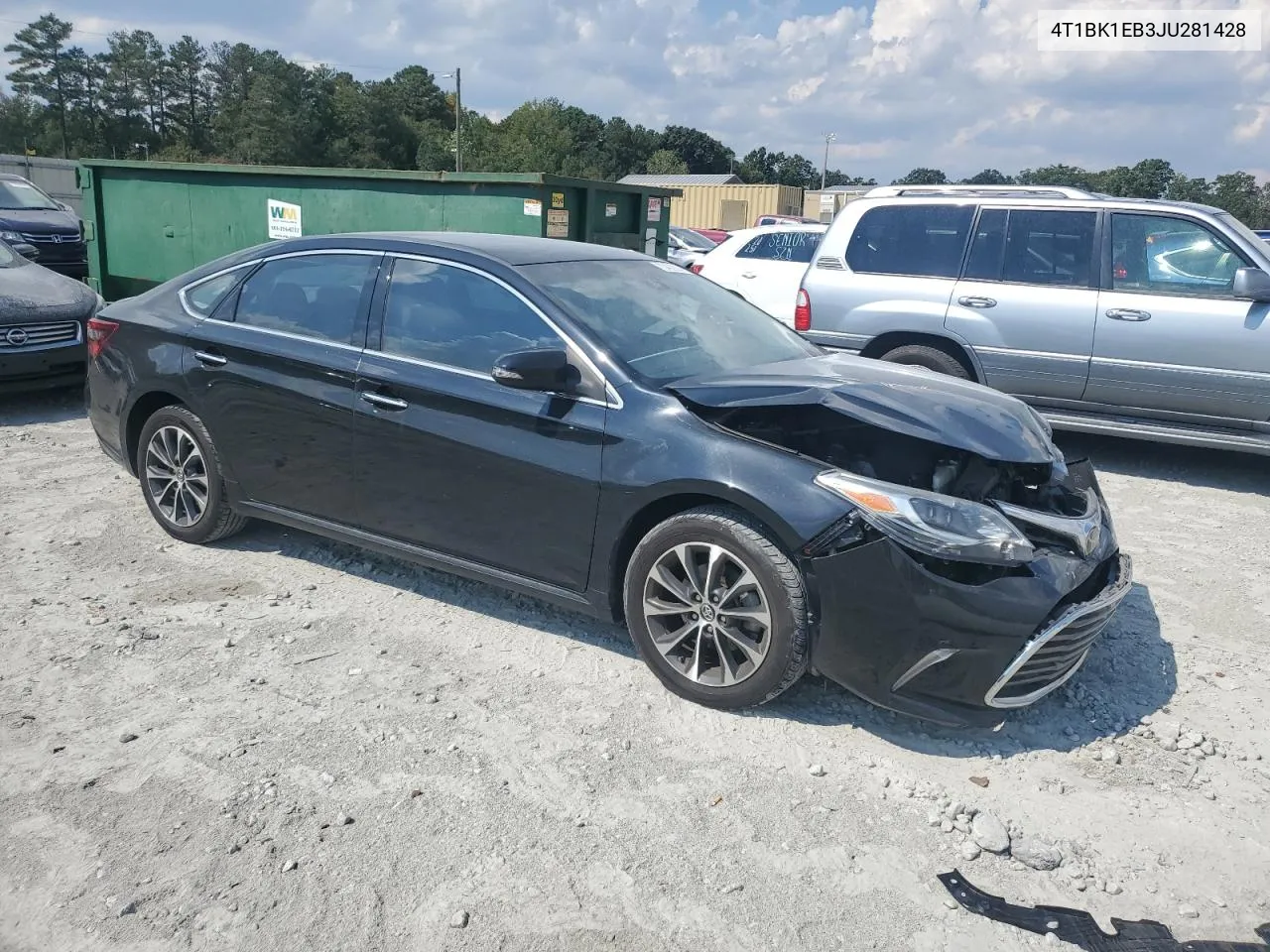 2018 Toyota Avalon Xle VIN: 4T1BK1EB3JU281428 Lot: 70462804