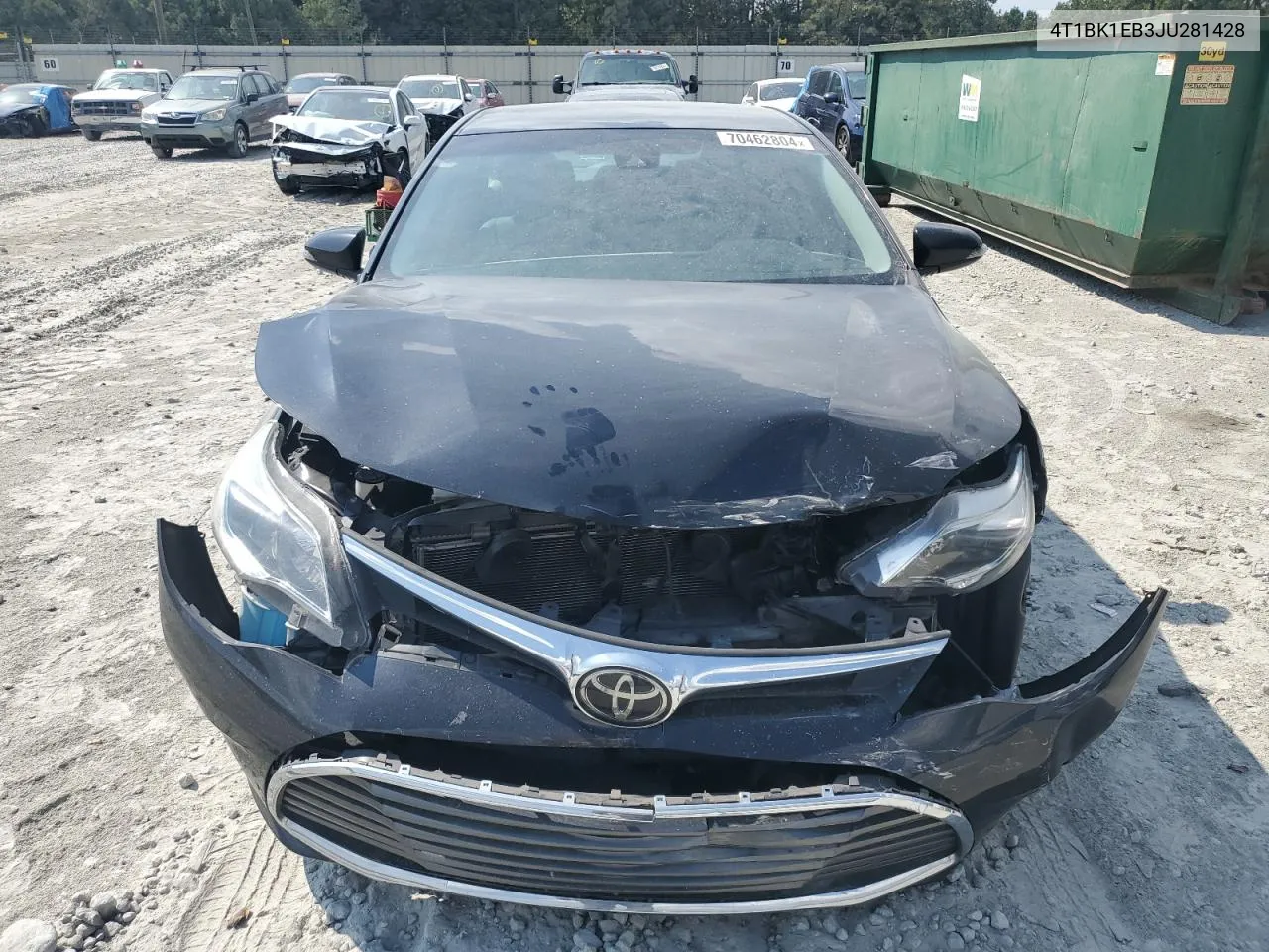 2018 Toyota Avalon Xle VIN: 4T1BK1EB3JU281428 Lot: 70462804