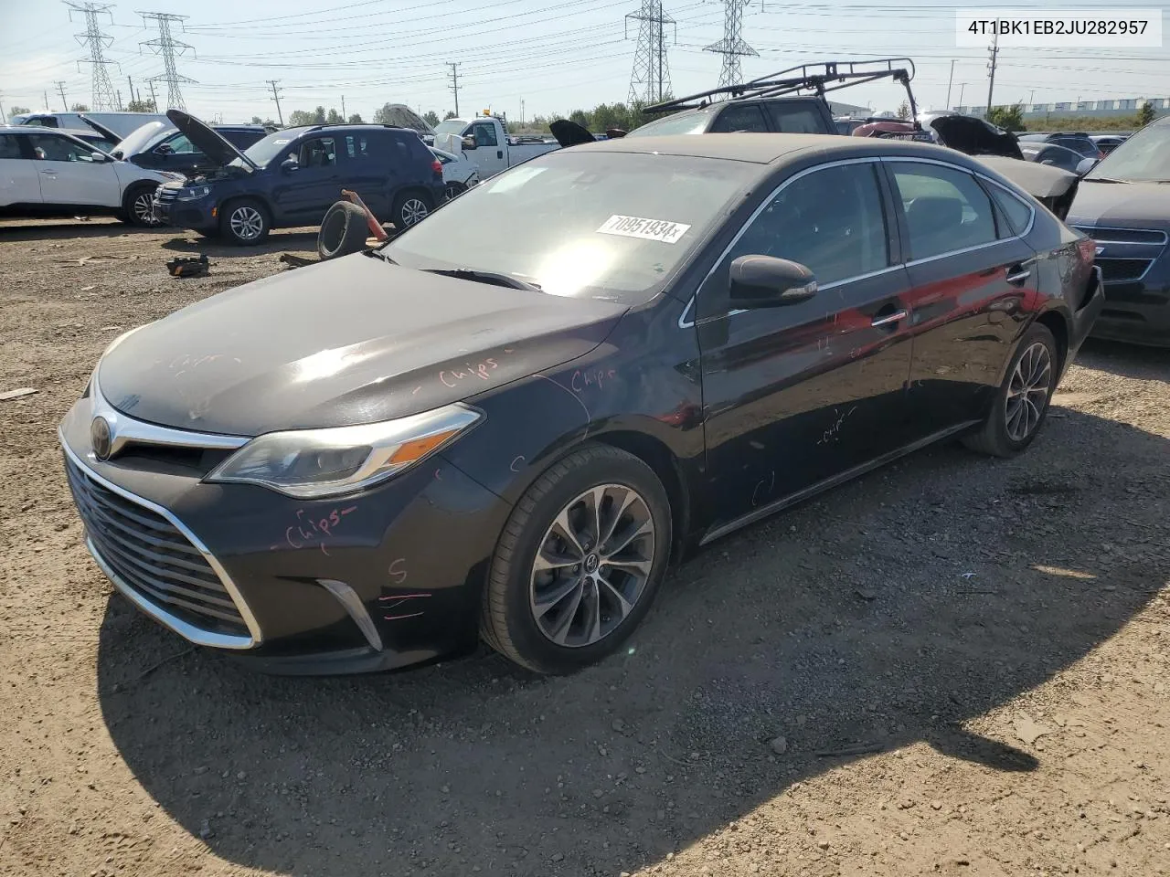 2018 Toyota Avalon Xle VIN: 4T1BK1EB2JU282957 Lot: 70951934