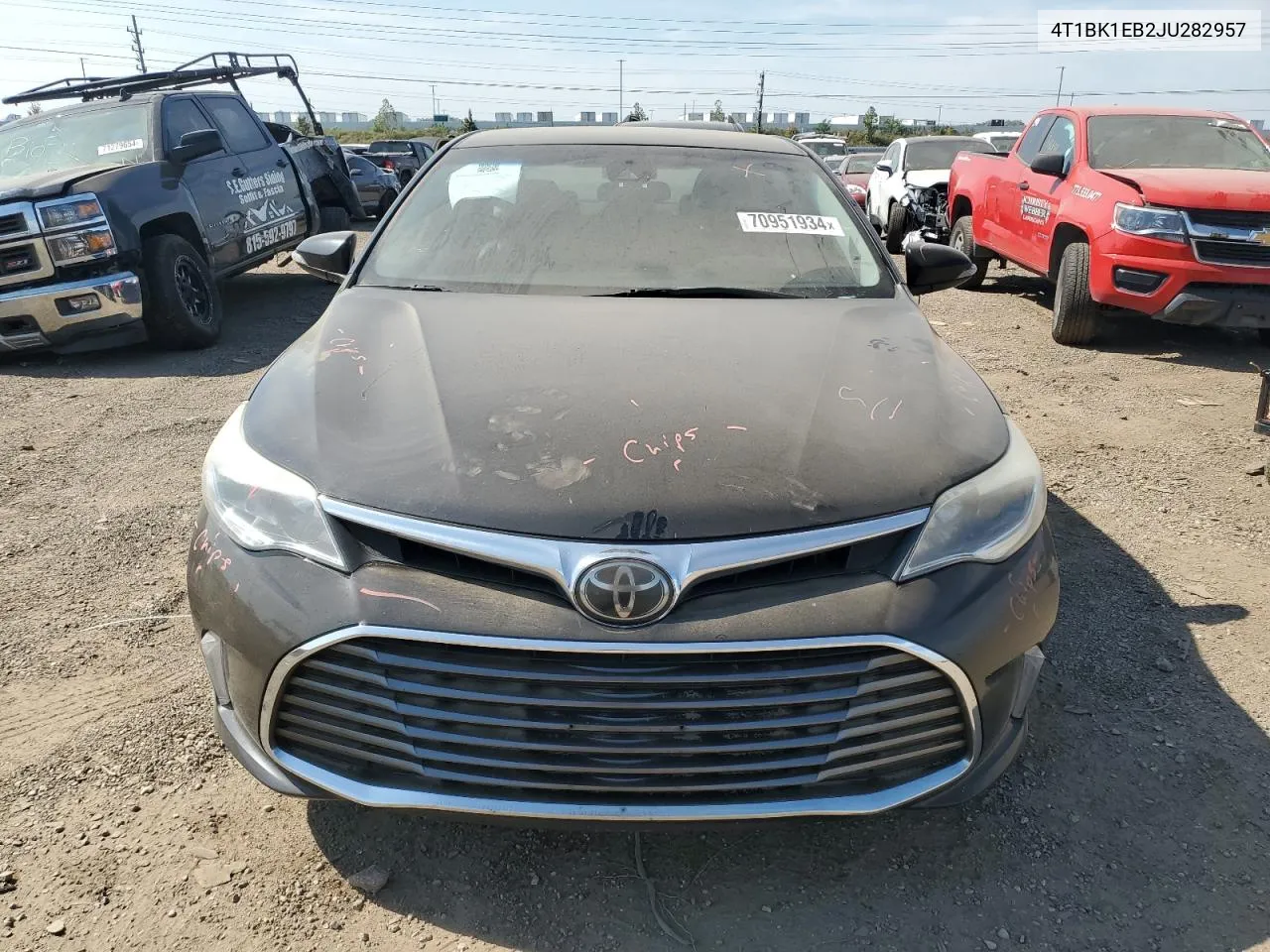 2018 Toyota Avalon Xle VIN: 4T1BK1EB2JU282957 Lot: 70951934