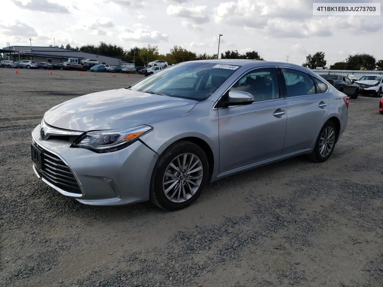 2018 Toyota Avalon Xle VIN: 4T1BK1EB3JU273703 Lot: 72011104