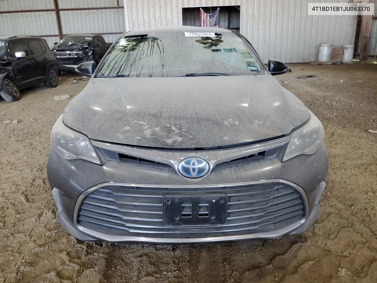 4T1BD1EB1JU063370 2018 Toyota Avalon Hybrid