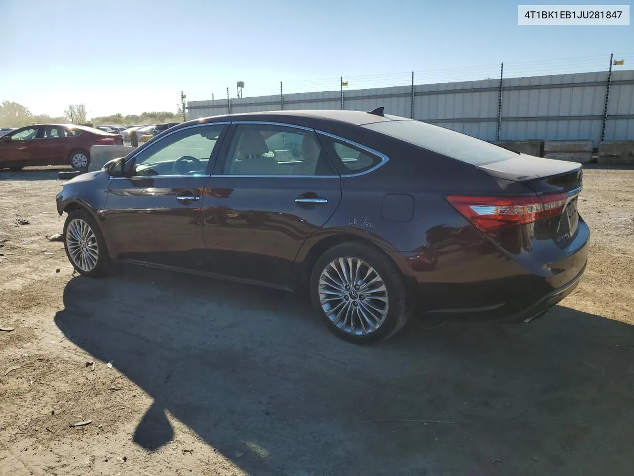 2018 Toyota Avalon Xle VIN: 4T1BK1EB1JU281847 Lot: 74241994