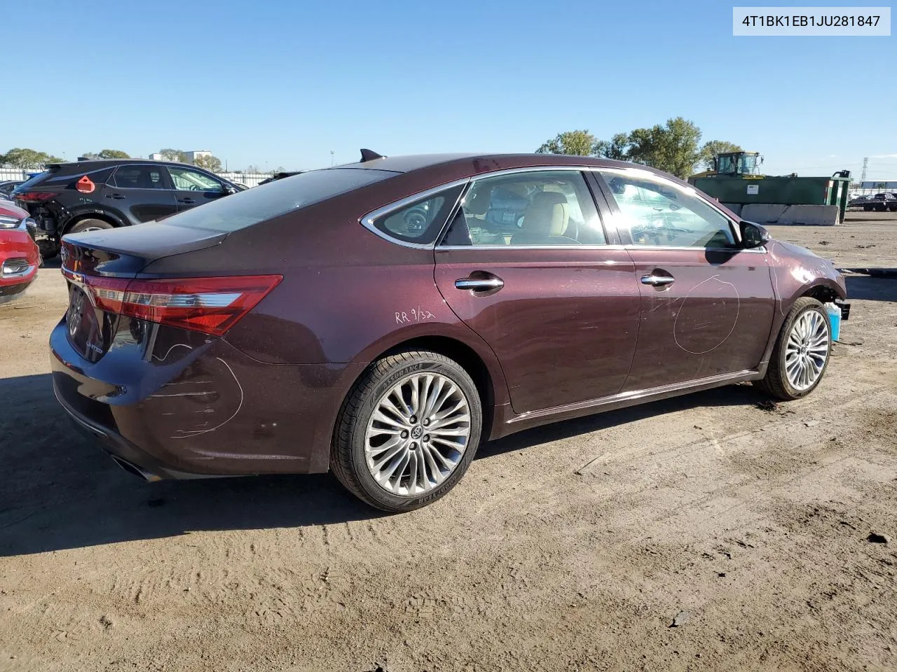 2018 Toyota Avalon Xle VIN: 4T1BK1EB1JU281847 Lot: 74241994