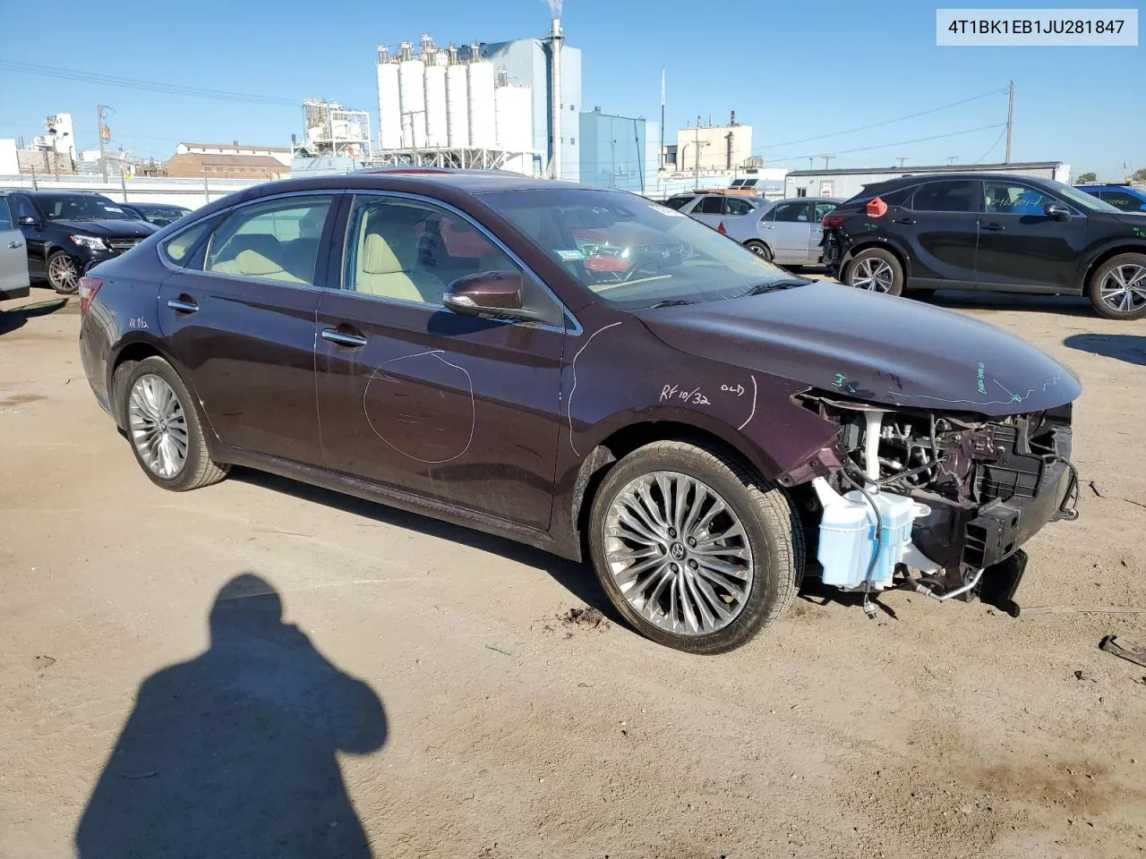 2018 Toyota Avalon Xle VIN: 4T1BK1EB1JU281847 Lot: 74241994