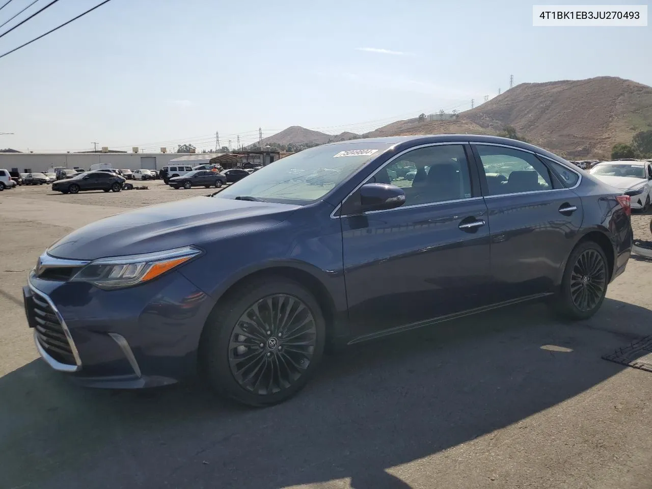 2018 Toyota Avalon Xle VIN: 4T1BK1EB3JU270493 Lot: 75049804