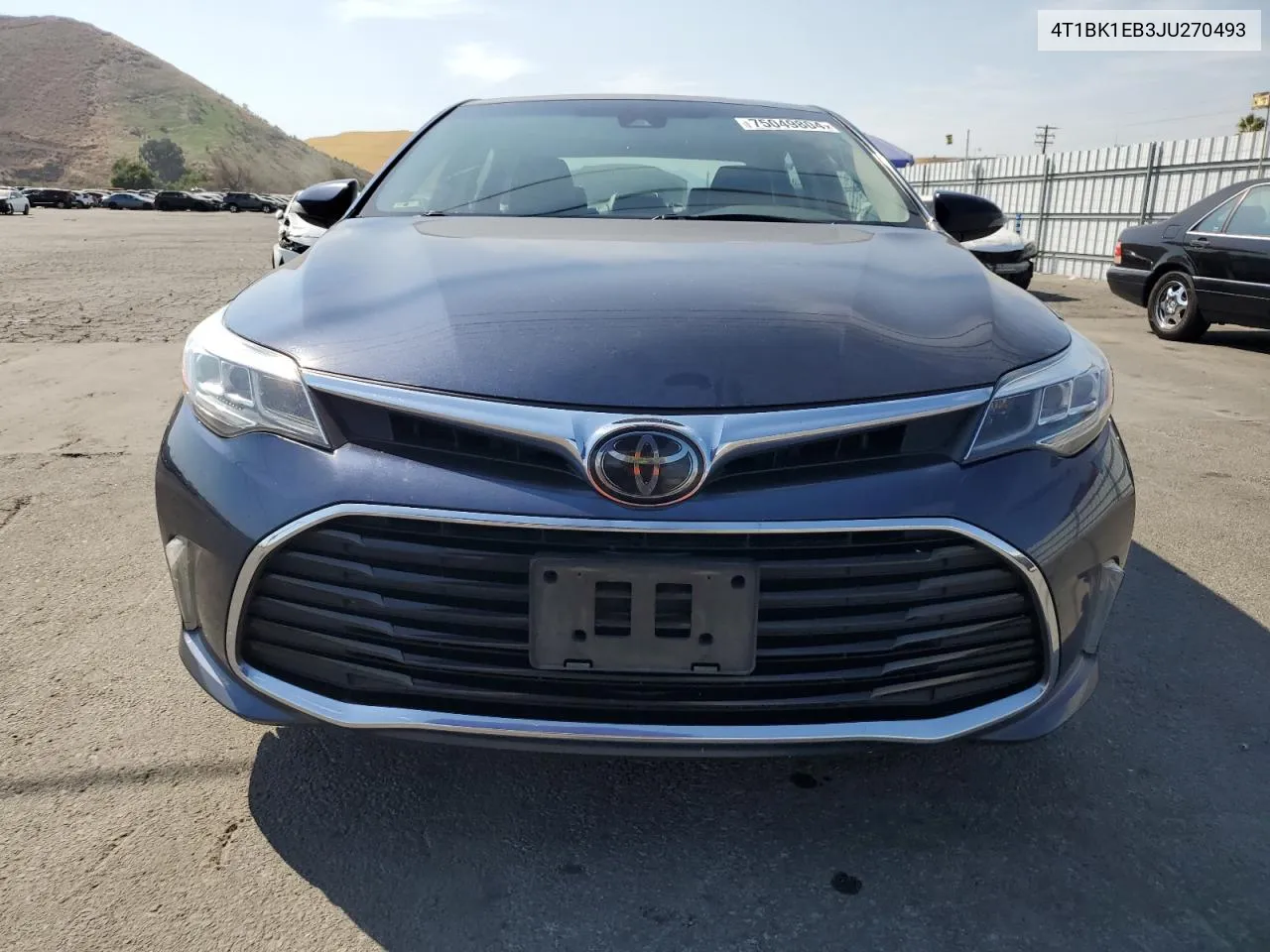 2018 Toyota Avalon Xle VIN: 4T1BK1EB3JU270493 Lot: 75049804