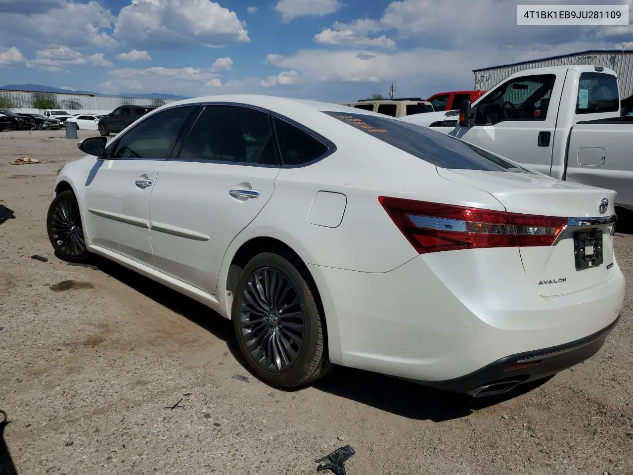 2018 Toyota Avalon Xle VIN: 4T1BK1EB9JU281109 Lot: 75365844