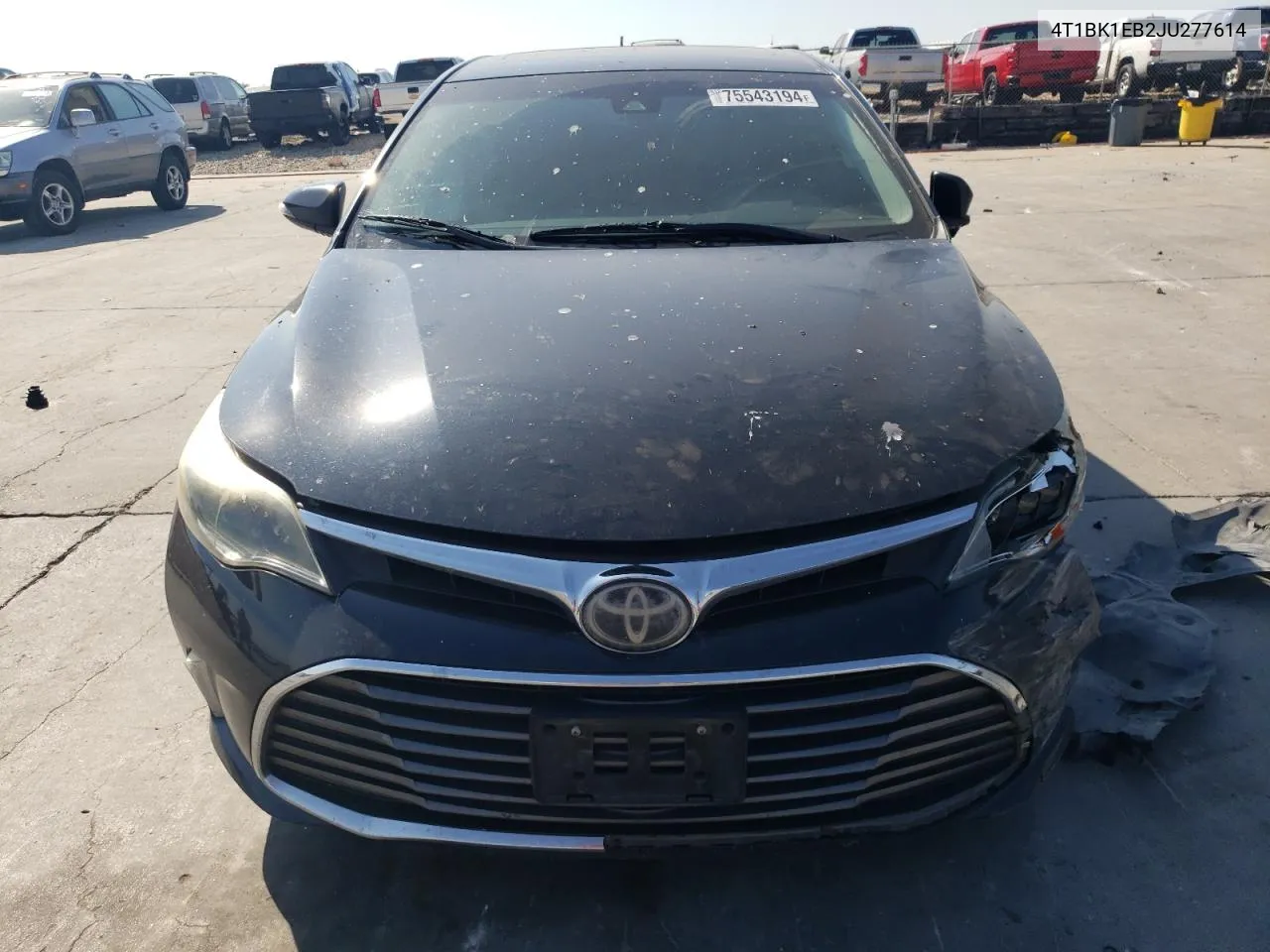 2018 Toyota Avalon Xle VIN: 4T1BK1EB2JU277614 Lot: 75543194