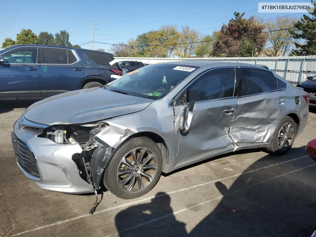 2018 Toyota Avalon Xle VIN: 4T1BK1EB5JU279826 Lot: 75740404