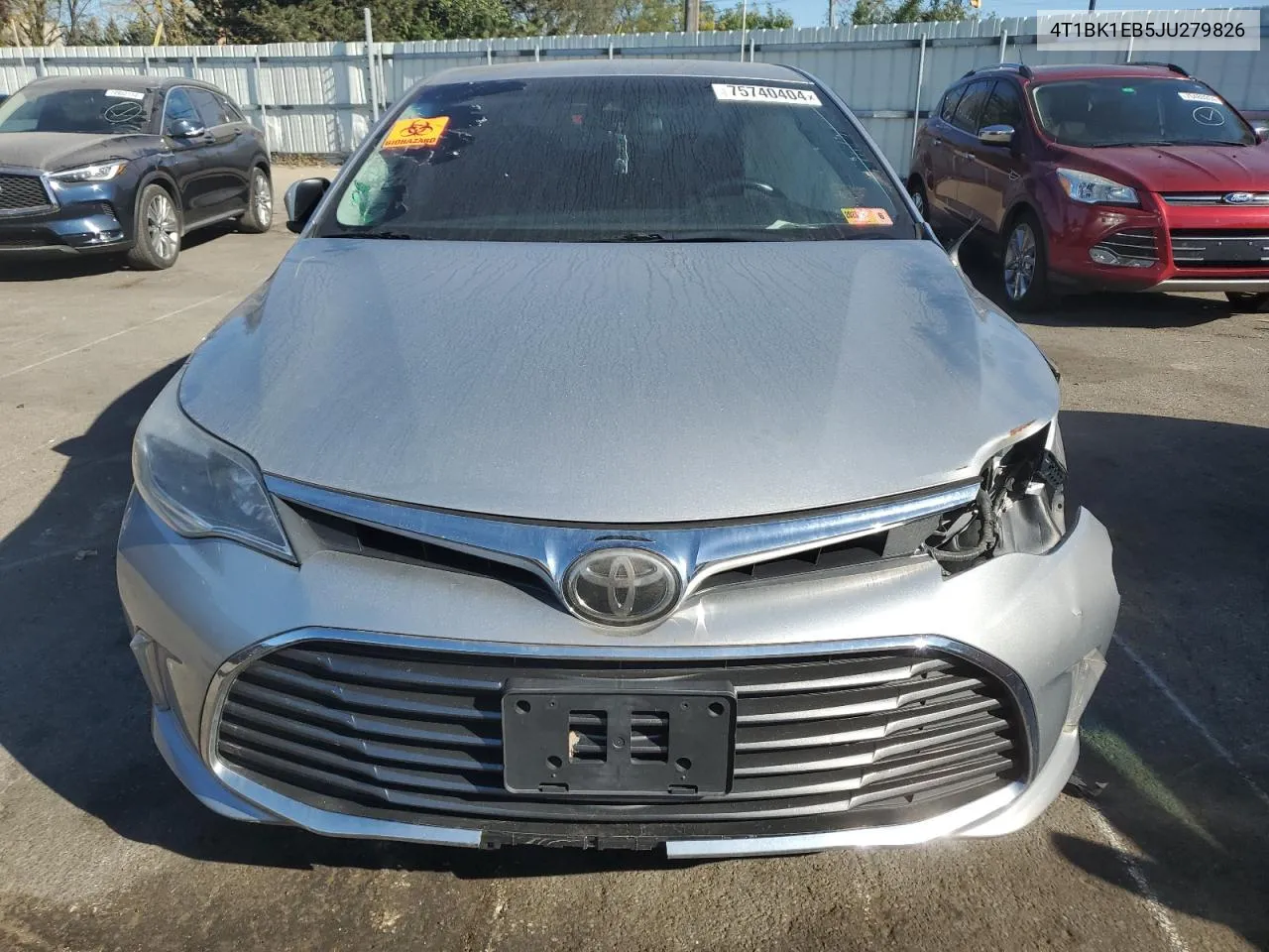 2018 Toyota Avalon Xle VIN: 4T1BK1EB5JU279826 Lot: 75740404