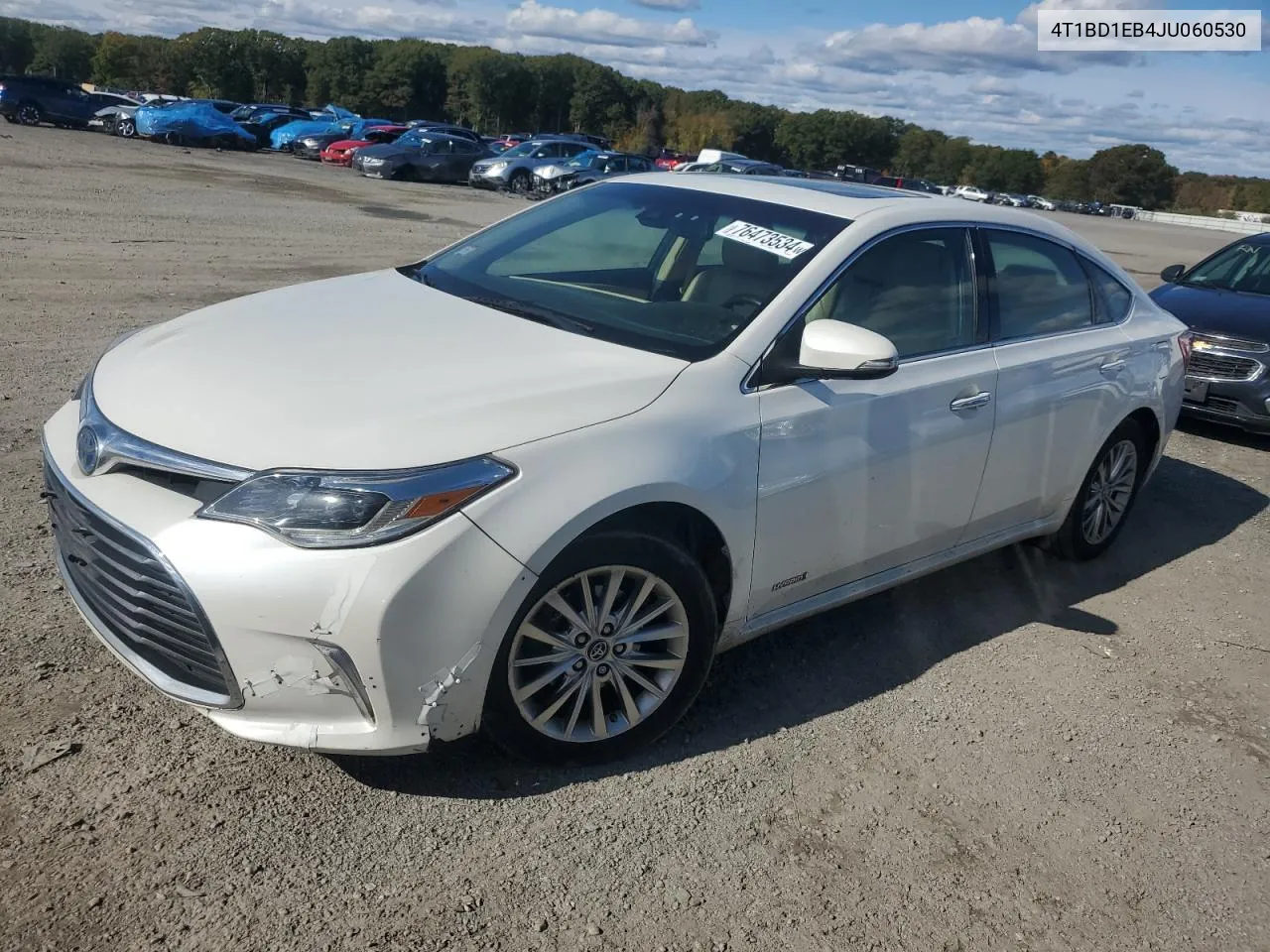 2018 Toyota Avalon Hybrid VIN: 4T1BD1EB4JU060530 Lot: 76473534