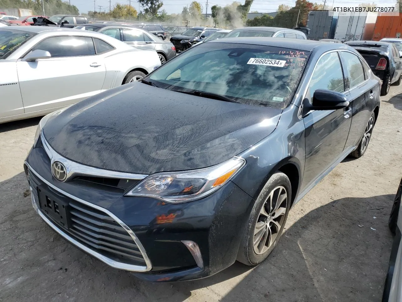 2018 Toyota Avalon Xle VIN: 4T1BK1EB7JU278077 Lot: 76602534