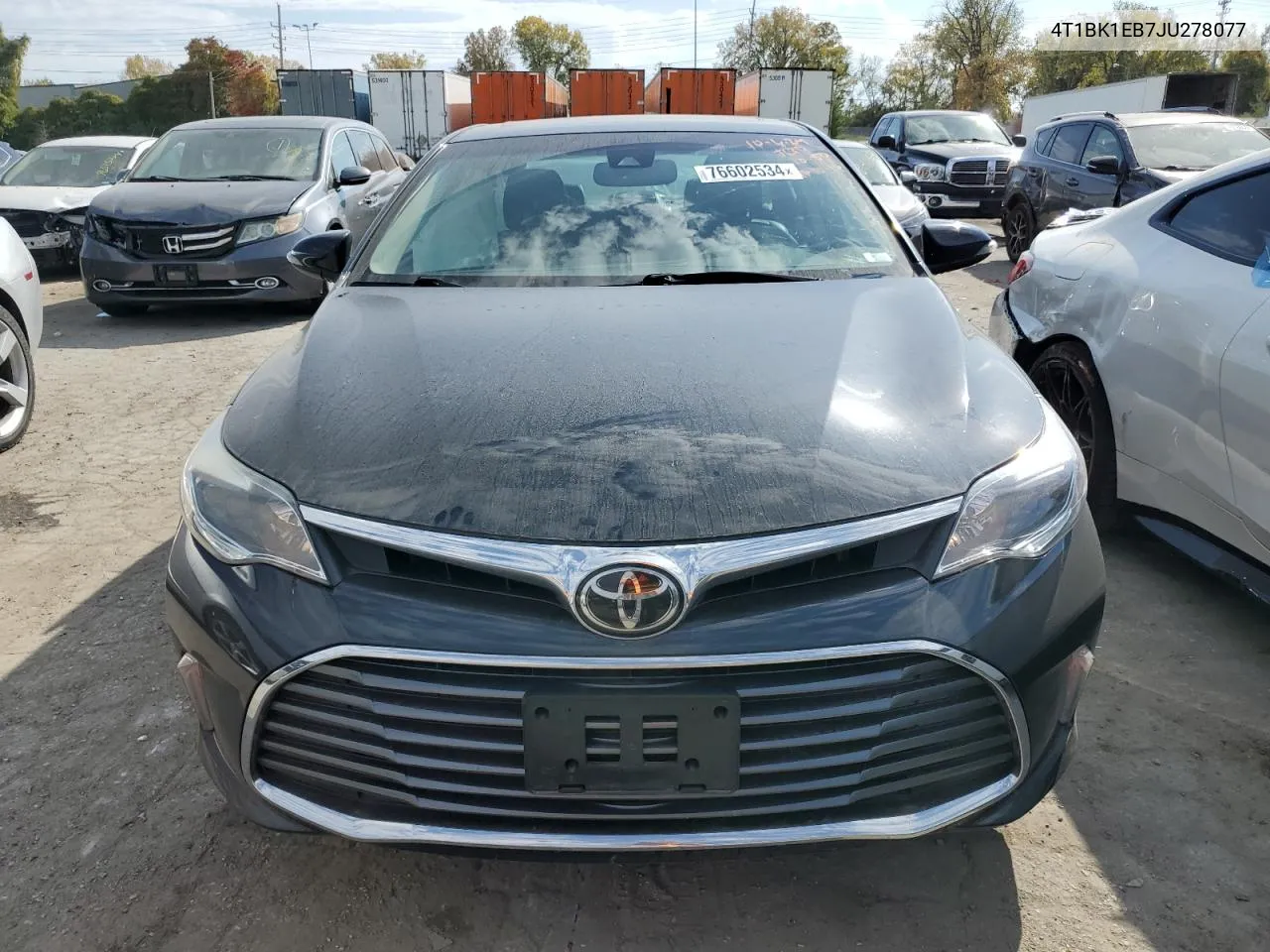 2018 Toyota Avalon Xle VIN: 4T1BK1EB7JU278077 Lot: 76602534