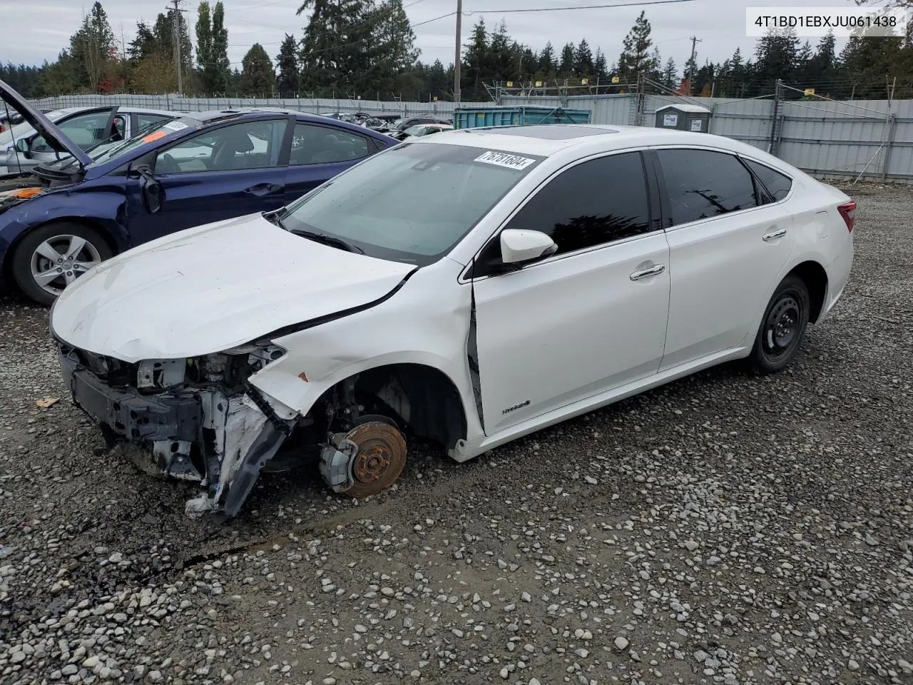 4T1BD1EBXJU061438 2018 Toyota Avalon Hybrid