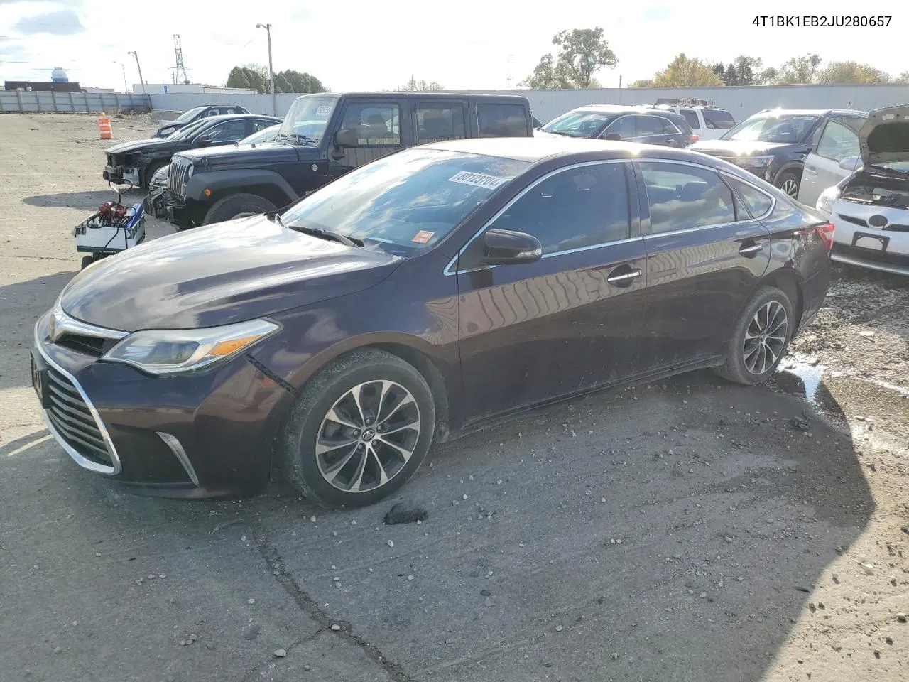 2018 Toyota Avalon Xle VIN: 4T1BK1EB2JU280657 Lot: 80123704