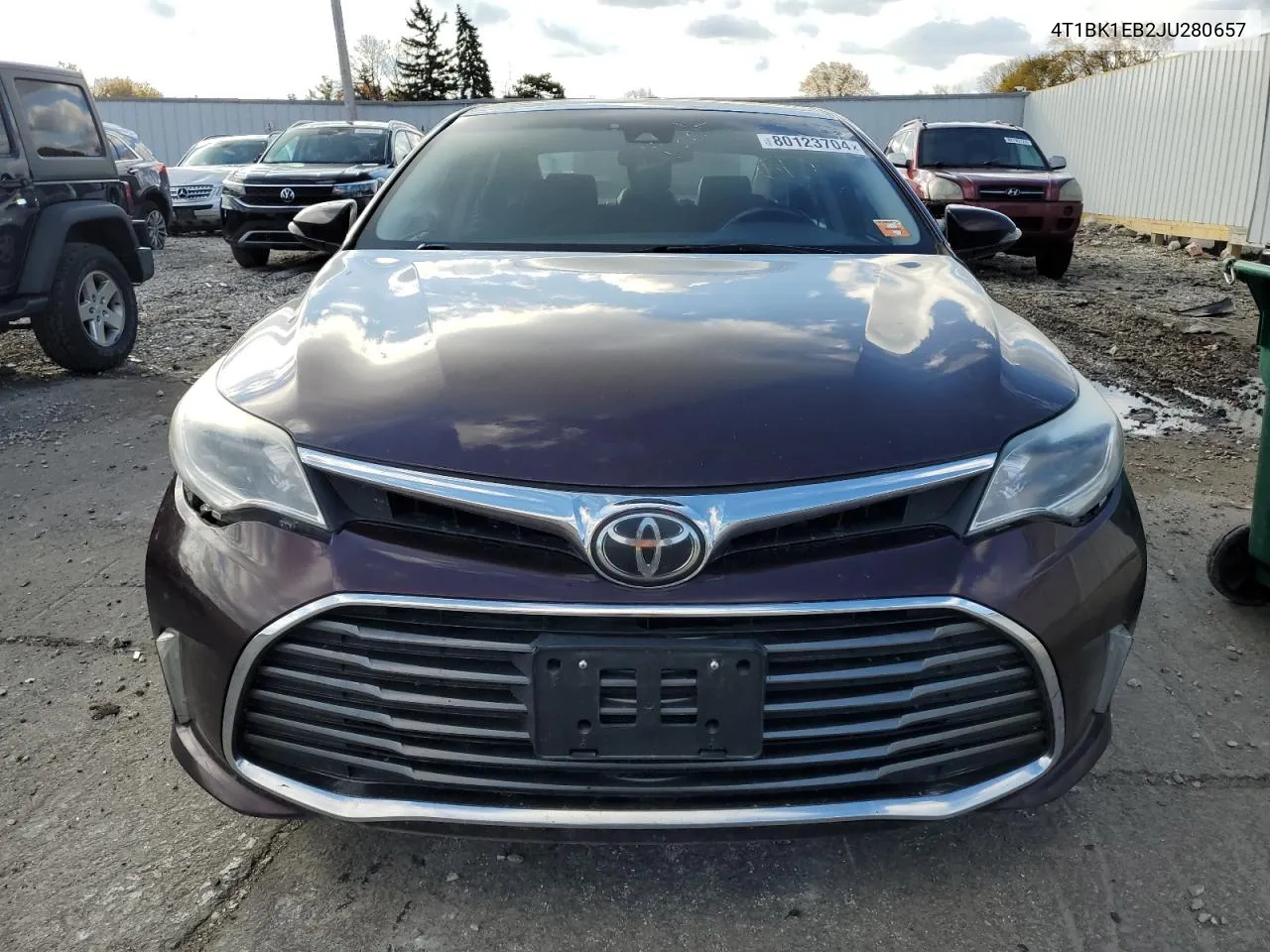 2018 Toyota Avalon Xle VIN: 4T1BK1EB2JU280657 Lot: 80123704