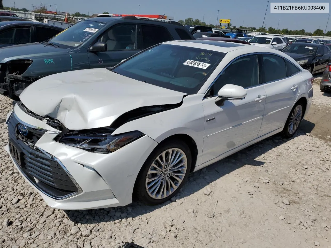 4T1B21FB6KU003400 2019 Toyota Avalon Xle