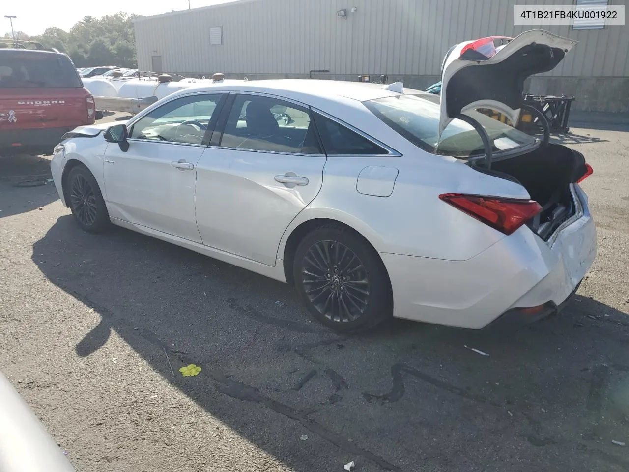 2019 Toyota Avalon Xle VIN: 4T1B21FB4KU001922 Lot: 74037264