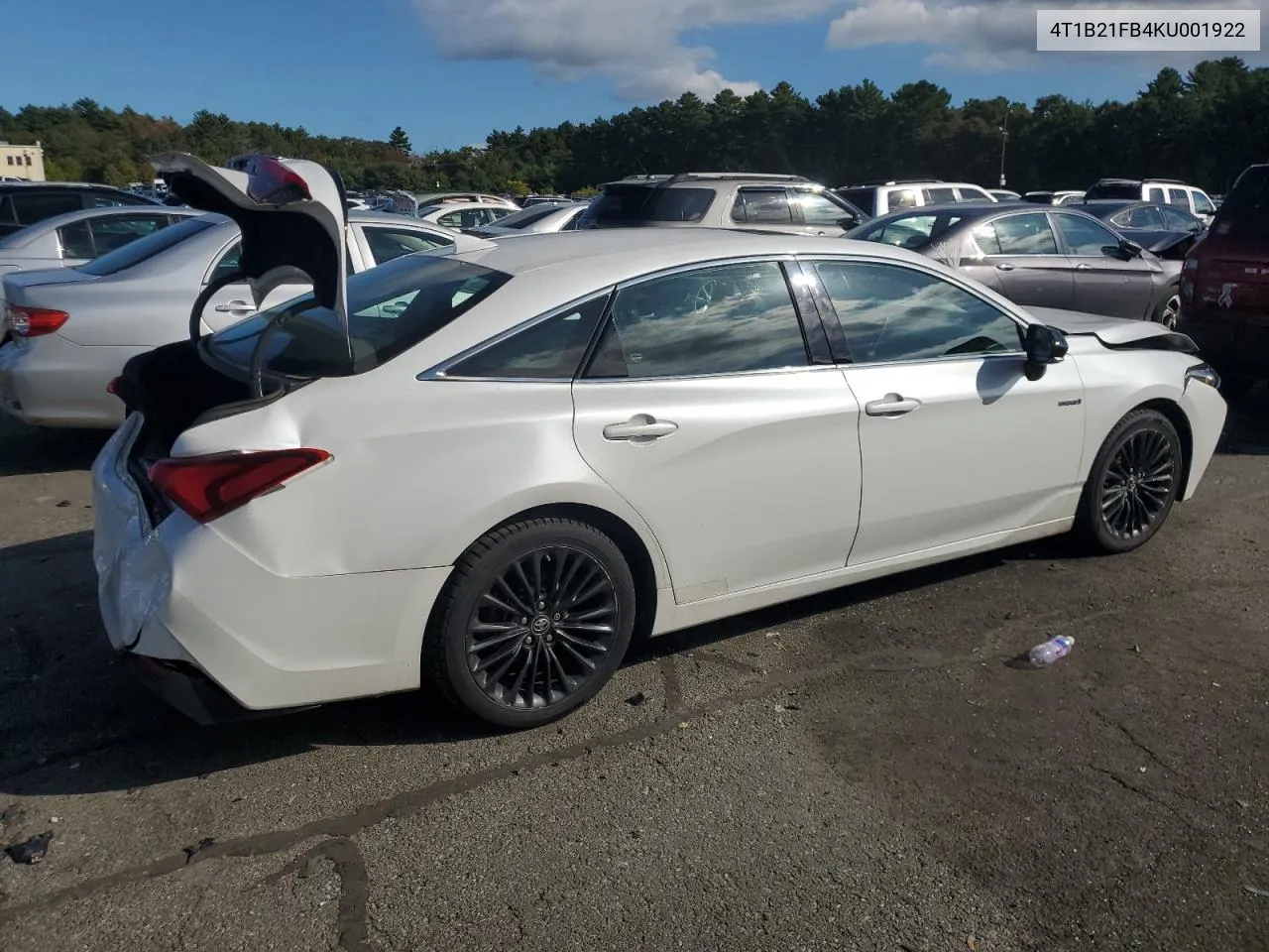 4T1B21FB4KU001922 2019 Toyota Avalon Xle